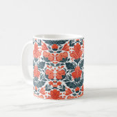 Mug Fleurs rouges décoratives (Devant gauche)