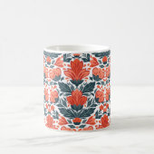 Mug Fleurs rouges décoratives (Centre)