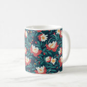 Mug Fleurs rouges et blanches (Devant droit)
