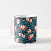 Mug Fleurs rouges et blanches (Devant gauche)