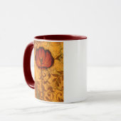 Mug Fleurs rouges I (Devant gauche)