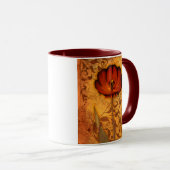 Mug Fleurs rouges I (Devant droit)