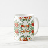 Mug Fleurs rouges style chinois (Devant droit)