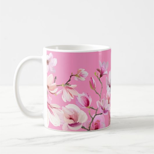 Mug Fleurs Sakura Rose Design (Gauche)