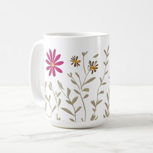 Mug Fleurs sauvages (Devant gauche)