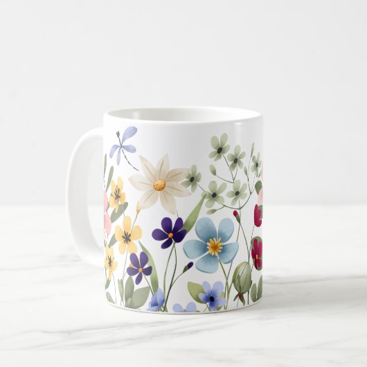 Mug Fleurs sauvages (Devant gauche)