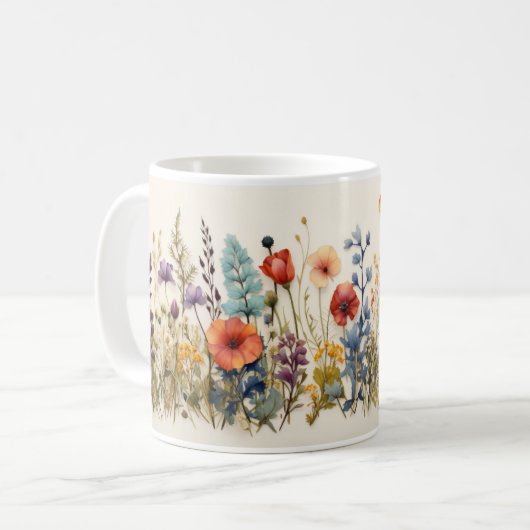 Mug Fleurs sauvages (Devant gauche)