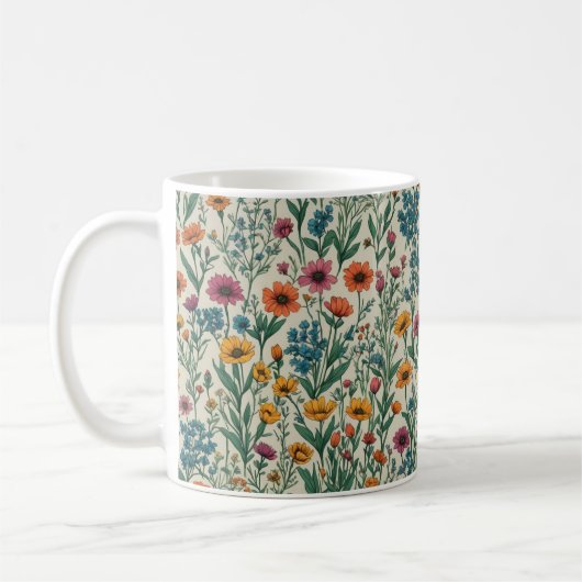 Mug Fleurs sauvages (Gauche)