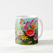 Mug Fleurs sauvages 3D (Devant droit)