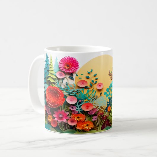 Mug Fleurs sauvages 3D (Devant gauche)