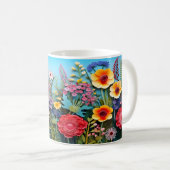 Mug Fleurs sauvages 3D (Devant droit)