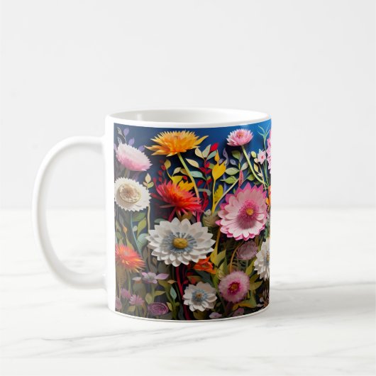 Mug Fleurs sauvages 3D (Gauche)