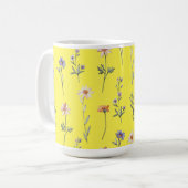 Mug Fleurs sauvages aquarelle (Devant gauche)