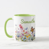 Mug Fleurs sauvages aquarelle (Gauche)