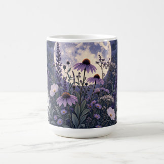 Mug Fleurs sauvages au clair de lune Pleine Lune