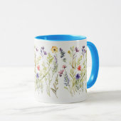 Mug Fleurs sauvages. Beau affichage (Devant droit)