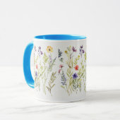 Mug Fleurs sauvages. Beau affichage (Devant gauche)