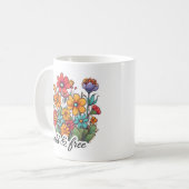 Mug Fleurs sauvages Boho sauvages et libres (Devant gauche)