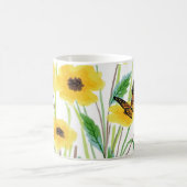 Mug Fleurs sauvages d'aquarelle avec jardin papillon (Centre)