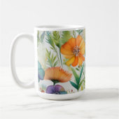 Mug Fleurs sauvages d'aquarelle de style français (Gauche)