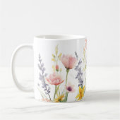 Mug Fleurs sauvages de couleur pastel (Gauche)