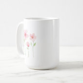Mug Fleurs sauvages délicates à l'aquarelle (Devant gauche)