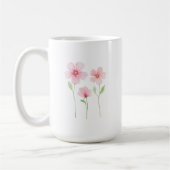 Mug Fleurs sauvages délicates à l'aquarelle (Gauche)