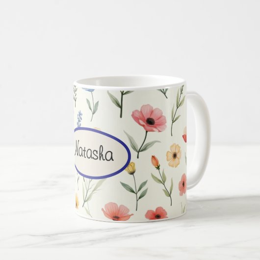 Mug Fleurs sauvages d'été (Devant droit)