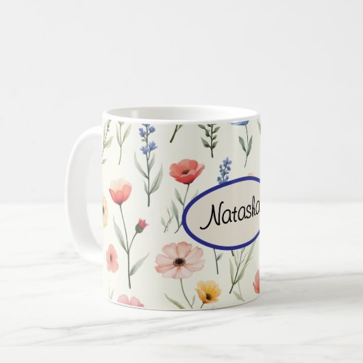Mug Fleurs sauvages d'été (Devant gauche)