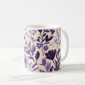 Mug Fleurs sauvages en nuances de violet 💜 (Devant droit)