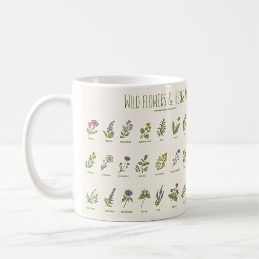 Mug Fleurs sauvages et herbes (Gauche)