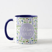 Mug Fleurs sauvages et papillons de la maman (Gauche)