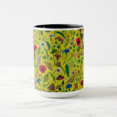Mug Fleurs sauvages et papillons de nuit en vert (Centre)