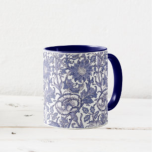 Mug Fleurs sauvages et papillons Motif aquarelle
