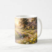 Mug Fleurs sauvages et une mignonne maisonnette (Devant droit)