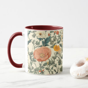 Mug Fleurs sauvages Floraux vintages Et Pavois
