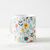 Mug Fleurs sauvages Motif coloré (Devant gauche)