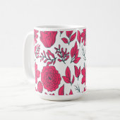 Mug Fleurs sauvages rouges (Devant gauche)