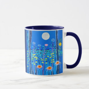 Mug Fleurs sauvages sous Pleine lune
