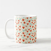 Mug Fleurs scandinaves simples et Motif d'oiseaux (Gauche)