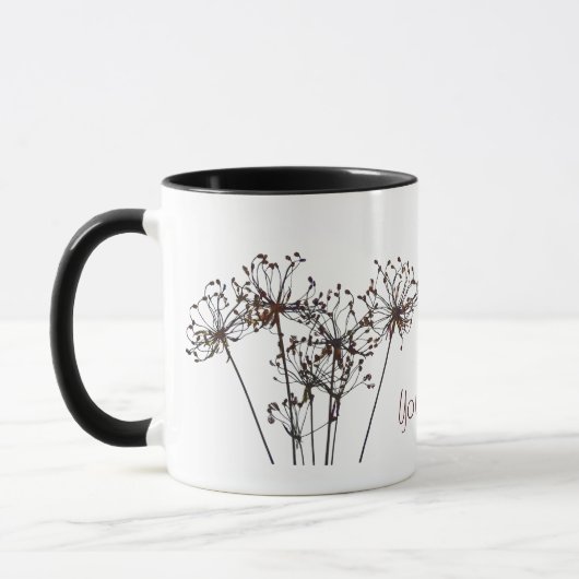 Mug Fleurs séchées à l'aquarelle (Gauche)