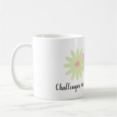 Mug Fleurs simples et citation courte (Gauche)