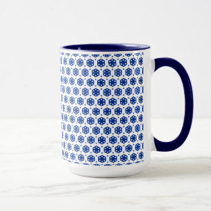 Mug - Fleurs stylisées dans les lignes (Centre fon