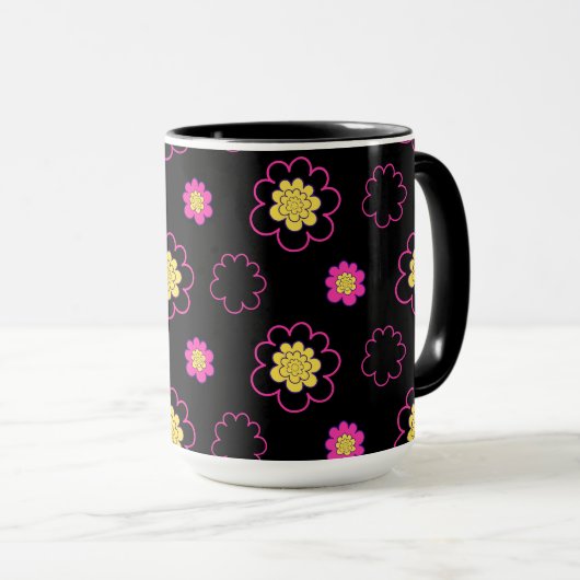 Mug Fleurs super. (Devant droit)
