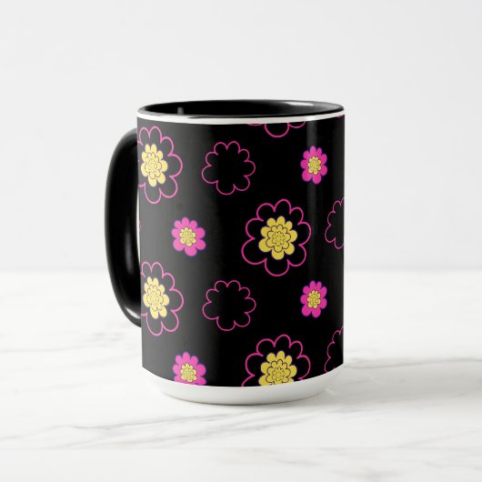 Mug Fleurs super. (Devant gauche)
