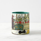 Mug Fleurs sur le rebord de fenêtre (Centre)