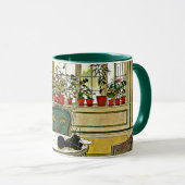 Mug Fleurs sur le rebord de fenêtre (Devant droit)