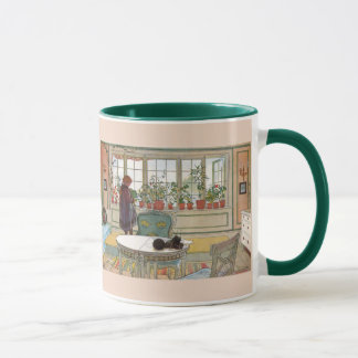 Mug Fleurs sur le rebord de fenêtre par Carl Larsson