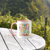 Mug Fleurs tendance Retro Vegan