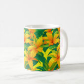Mug Fleurs tropicales colorées (Devant droit)